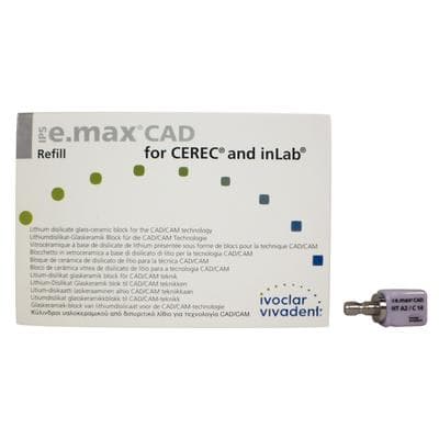IPS e.max CAD HT CEREC/inLab Milling Blocks, Shade A2, Size C14, 5/Box thumbnail 14