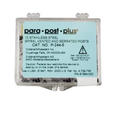 ParaPost Plus Stainless Steel Endodontic Posts, Size 5, .050" (1.25mm), Red, 10/Pk, P2445 thumbnail 17