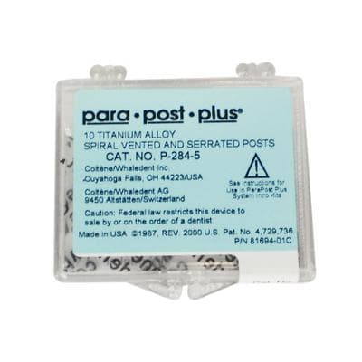 ParaPost Plus Titanium Endodontic Posts, Size 5, .050" (1.25mm), Red, 10/Pk, P2845 thumbnail 11
