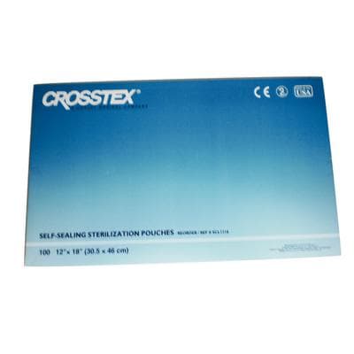 Crosstex Duo-Check Self-Seal Sterilization Pouches, 12" x 18", Blue Film, 100/Bx, SCL1218 thumbnail 11