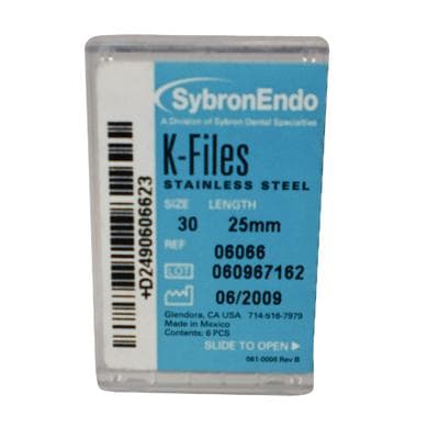 Kerr SybronEndo Stainless Steel K-Files, 25 mm, #30, Blue, 6/Pkg, 06066 thumbnail 22