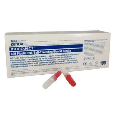 Monoject 400 Plastic Hub Dental Needle, 25 Gauge Short, 21 mm, Red, 100/Box, 8881400041 thumbnail 10
