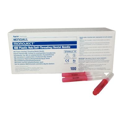 Monoject 400 Plastic Hub Anesthetic Needles, 25 Gauge Long, 1-1/4 in (32 mm), Red, 100/Box, 8881400033 thumbnail 11