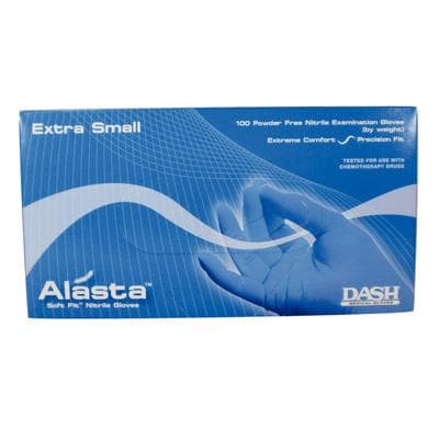 Alasta Soft Fit Nitrile Examination Gloves, Powder-Free, Latex-Free, Textured, Violet Blue, X-Small, 100/Box, ALS100XS thumbnail 21