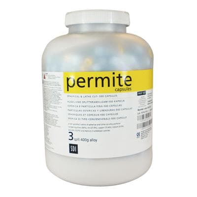 SDI Permite Dispersed Phase Amalgam Capsules, 3 Spill, 800 mg, Fast Set, Yellow/Blue, 500/Jar, 4023202 thumbnail 12