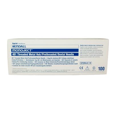 Monoject 401 Metal Hub Dental Needle, 25 Gauge, Short (26mm), Red, 100/Box, 8881401049 thumbnail 17