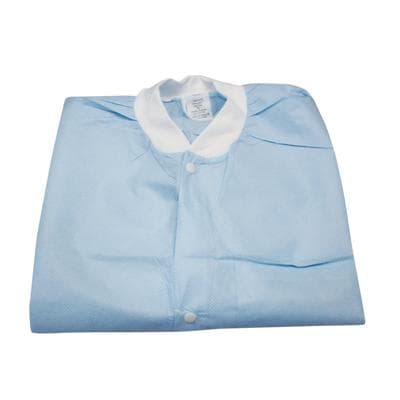 Extra-Safe Lab Jacket, Sky Blue, X-Large, AAMI Level 3, Latex-Free, Fluid Resistant, 10/Pk, 3630SBXL thumbnail 15