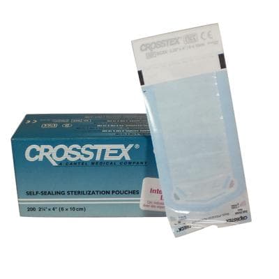 Crosstex Duo-Check Self-Seal Sterilization Pouches, 2-1/4" x 4", Blue, 200/Box, SCXX thumbnail 21