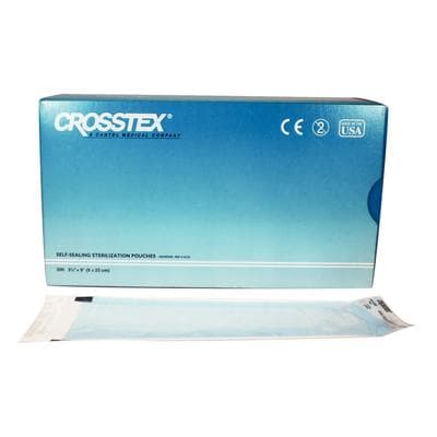 Crosstex Duo-Check Self-Seal Sterilization Pouches, 3-1/2" x 9", Blue Film, 500/Box, SCS5 thumbnail 12