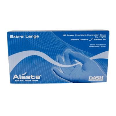 Alasta Soft Fit Nitrile Examination Gloves, Powder-Free, Non-Sterile, Extra Large, Violet Blue, 100/Box, ALS100XL thumbnail 21