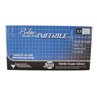 Pulse Nitrile Powder-Free Exam Gloves, X-Small, Dark Lavender Blue, Chemo Rated, 200/Box, 177052 thumbnail 7