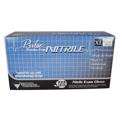 Pulse™ Nitrile Powder-Free Exam Gloves, X-Large, Dark Lavender Blue, Chemo Rated, Textured, 200/Box, 177352 thumbnail 6