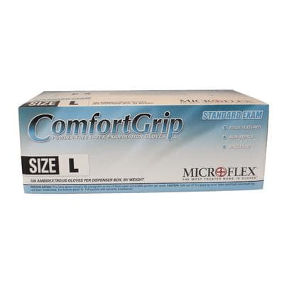 ComfortGrip™ Powder-Free Latex Exam Gloves, Large, Natural, Textured, 100/Box, CFG-900-L thumbnail 15