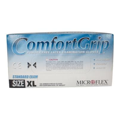 MICROFLEX ComfortGrip CFG-900 Powder-Free Latex Exam Gloves, Textured, Non-Sterile, X-Large, Natural, 100/Box, CFG-900-XL thumbnail 16