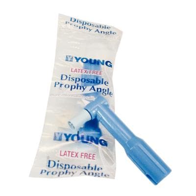 Young Classic Traditional Web LF Disposable Prophy Angles, Firm, Light Blue, Long, 4-Webbed Cup, Latex-Free, 200/Box, 131720 thumbnail 16