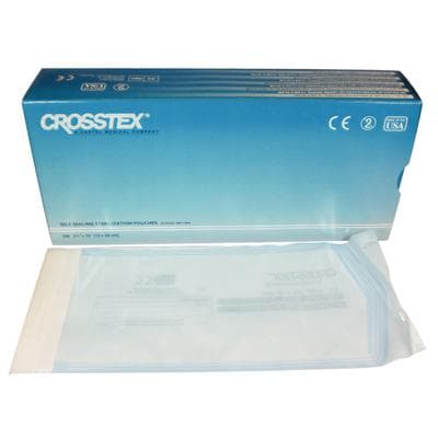 Crosstex Duo-Check Self-Seal Sterilization Pouches, 5-1/4" x 10", Blue Film, 200/Box, SCM thumbnail 21
