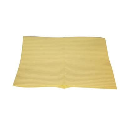 Crosstex PolyBack Patient Bibs, 3-Ply Paper/1-Ply Poly, 13" x 19", Yellow, 500/Pk, WPXYE thumbnail 9