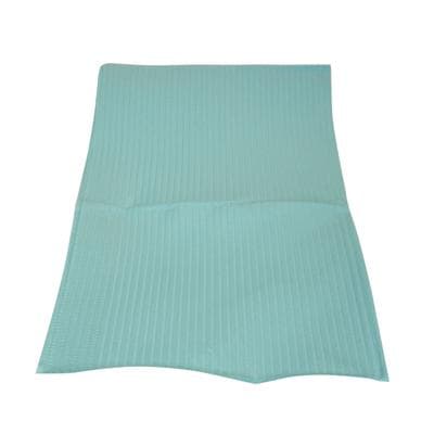 PolyBack Patient Bibs, 3-Ply Paper/1-Ply Poly, 13" x 19", Aqua, 500/Pk, WPXAQ thumbnail 10