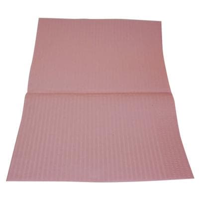 Crosstex Econoback Patient Bibs, 2-Ply Paper/1-Ply Poly, 13" x 19", Dusty Rose, 500/Case, WEXDR thumbnail 7
