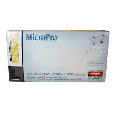 MicroPro Powder-Free Textured Latex Exam Gloves, Large, Natural, 100/Box, TPF100L thumbnail 18