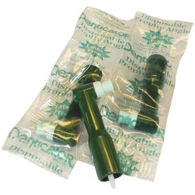 Denticator Original Green Disposable Prophy Angles, Soft Green 4-Webbed Cup, 90° Angle, Latex Free, 500/Pkg, 501350 thumbnail 6