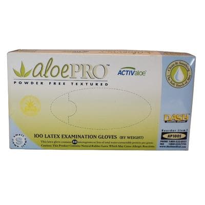 AloePRO Latex Examination Gloves, Powder-Free, Textured, Non-Sterile, Small, Natural, 100/Box, AP100S thumbnail 16