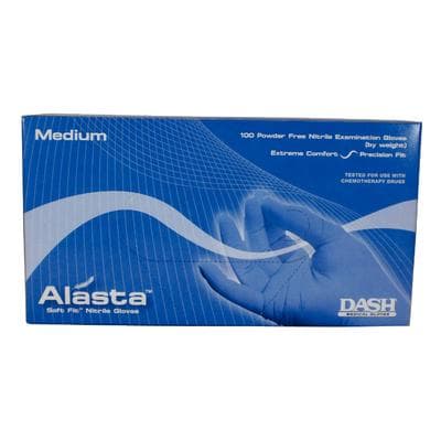 Alasta Soft Fit Nitrile Examination Gloves, Powder-Free, Latex-Free, Textured, Violet Blue, Medium, 100/Box, ALS100M thumbnail 23