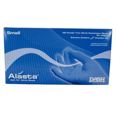 Alasta Soft Fit Nitrile Examination Gloves, Powder-Free, Latex-Free, Textured Fingers, Violet Blue, Small, 100/Box, ALS100S thumbnail 21
