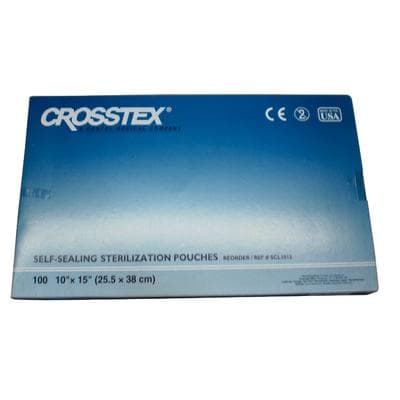 Crosstex Duo-Check Self-Seal Sterilization Pouches, 10" x 15", Blue Film, 100/Box, SCL1015 thumbnail 10