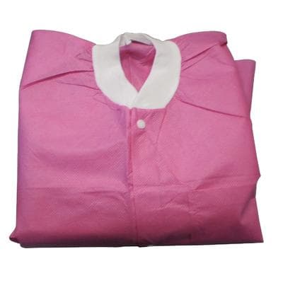 Extra-Safe Raspberry Lab Coat, X-Large, AAMI Level 3, Fluid Resistant, Latex-Free, Knee Length, 10/Pk, 3660RBXL thumbnail 13