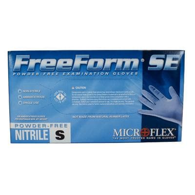 FreeForm SE Supersoft Nitrile Examination Gloves, Powder-Free, Non-Sterile, Small, Blue, 100/Box, FFS-700-S thumbnail 11
