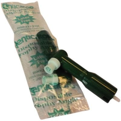 Denticator Original Green Disposable Prophy Angles, Soft Green 4-Webbed Cup, Latex-Free, 144/Box thumbnail 7