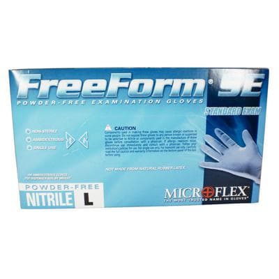 FreeForm SE Supersoft Nitrile Exam Gloves, Powder-Free, Latex-Free, Non-Sterile, Blue, Large, 100/Box, FFS-700-L thumbnail 14