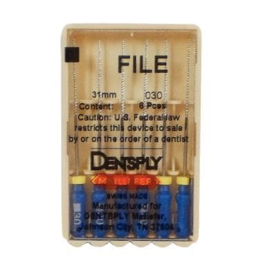 Maillefer K-Files, Stainless Steel, 31 mm, #30, Blue, 6/Pk, 671165 thumbnail 7