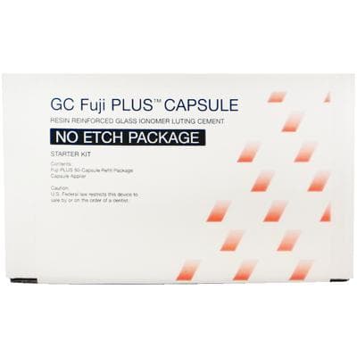 GC Fuji PLUS Resin-Reinforced Glass Ionomer Luting Cement, No-Etch Capsule Starter Package, 48 Capsules + Capsule Applier thumbnail 16