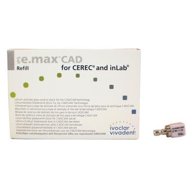 IPS e.max CAD CEREC/inLab LT Milling Block, Shade B1, Size I12, Low Translucency, 5/Pkg thumbnail 16