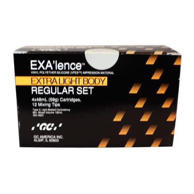 GC America EXA'lence VPES Impression Material Refill, Extra Light Body, Regular Set, 48 mL Cartridges, Yellow, 4/Pk with 12 Mixing Tips, 137224 thumbnail 14