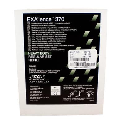EXA'lence VPES Impression Material, Heavy Body, Regular Set, 370 mL Cartridge Refill, 2/Pkg, 137870 thumbnail 11