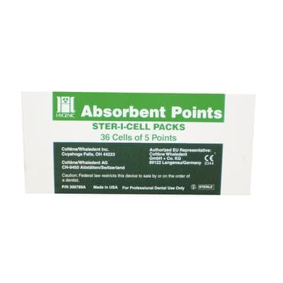 Hygenic Ster-I-Cell Absorbent Paper Points, ISO #35, Green, 0.02 Taper, 25 mm, 180/Box thumbnail 3