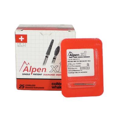 Alpen x1 Single-Use Diamond Bur, Flame, Fine, FG, #863-012, 25/Pk, X863F012 thumbnail 15