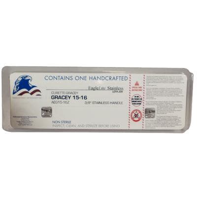 American Eagle Gracey 15-16 Curette, Standard, Double End, 3/8" EagleLite Stainless Steel Handle, AEG15-16Z thumbnail 10