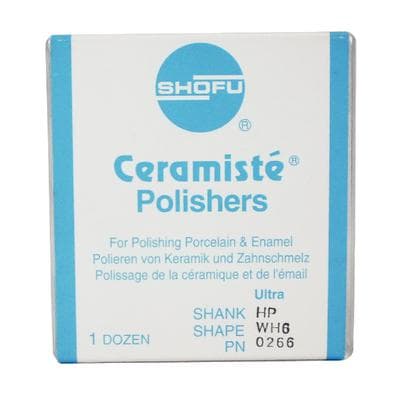 Shofu Ceramisté Ultra HP WH6 Polisher, Yellow Band, Silicon Carbide, 12/Pkg, 0266 thumbnail 11