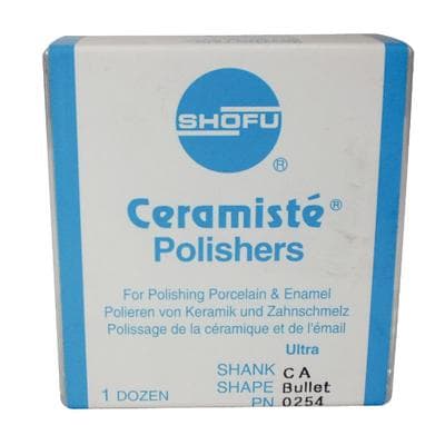 Shofu Ceramiste Ultra CA Bullet Polisher, #040, Yellow Band, 12/Pk, 0254 thumbnail 18