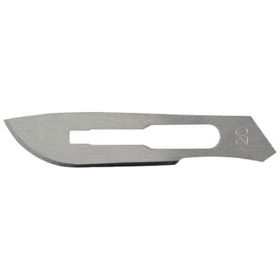 Miltex #20 Carbon Steel Sterile Surgical Blades, Individually Wrapped, 100/Box, 4-120 thumbnail 7