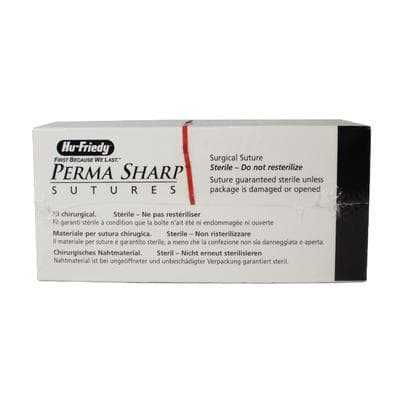 Perma Sharp® Absorbable PGAFA Undyed Braided Suture, 4-0, 18", C-3 Premium Reverse Cutting 3/8 Circle Needle, 12/Box, 836834 thumbnail 6