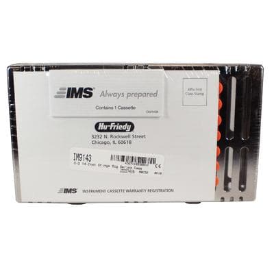 Hu-Friedy IMS™ Signature Series® Double-Decker® Cassette, 14-Instrument Capacity, Orange, 4.5" x 8" x 1.5", IM9143 thumbnail 8
