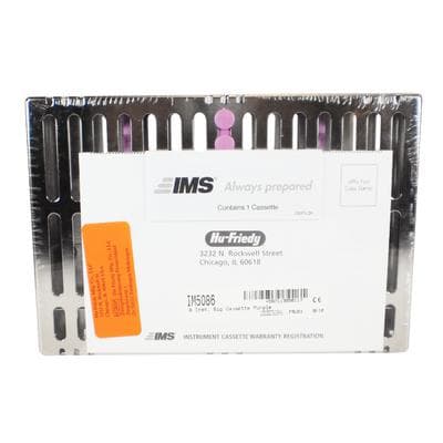 Hu-Friedy IMS Signature Series Small Instrument Cassette, 8-Instrument with Accessory Area, Purple, 5.5" x 8" x 1.25", 1/Pk, IM5086 thumbnail 11