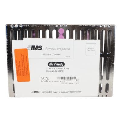 Hu-Friedy IMS Signature Series Instrument Cassette, 10-Instrument, Small, Purple/Lavender, Stainless Steel, 5.5" x 8" x 1.25", 1/Pk, IM5106 thumbnail 14