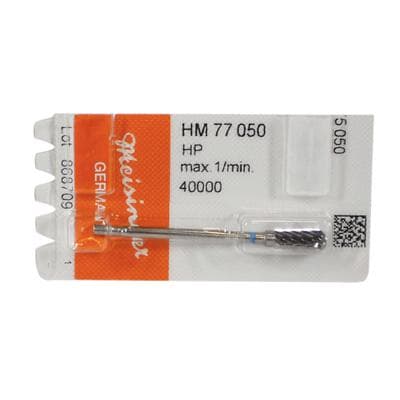 Meisinger HM77-050-HP Lab Carbide Bur, Acrylic Pear, Plain Cut, Medium, 5.0 mm Diameter, Handpiece, 1/Pkg thumbnail 7