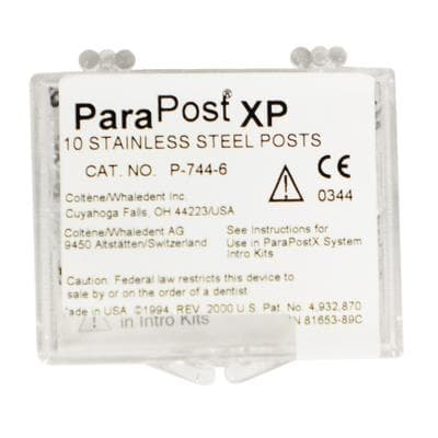 ParaPost XP Endodontic Posts, Stainless Steel, #6, 0.060" (1.5mm), Black, 10/Pk, P7446 thumbnail 12